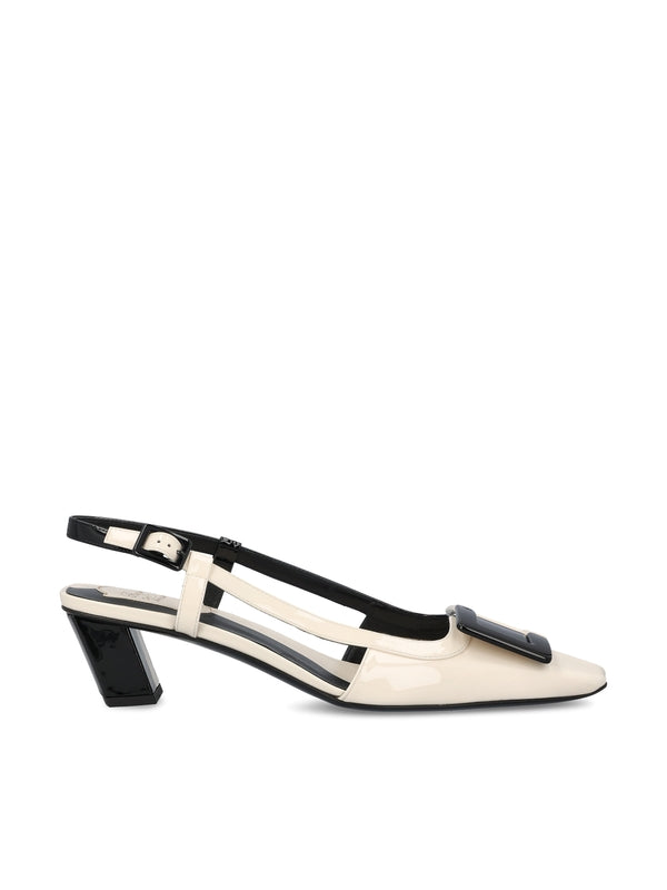 Belle Vivier Leather Slingback
  Heel