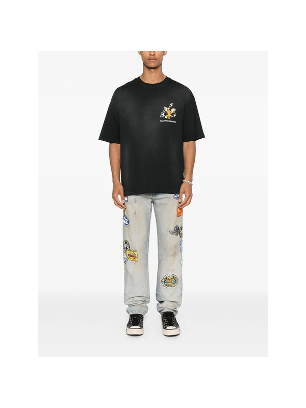 Amiri Black Half Sleeve