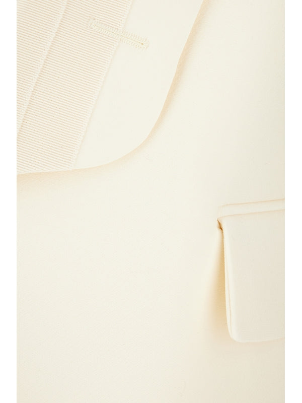 Wool Silk Tailored Jacket