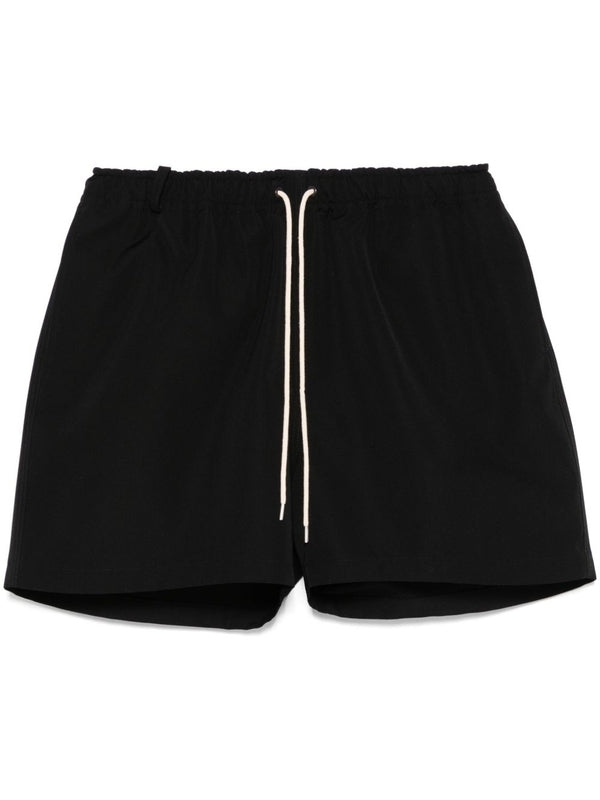 Drawstring Wool Shorts