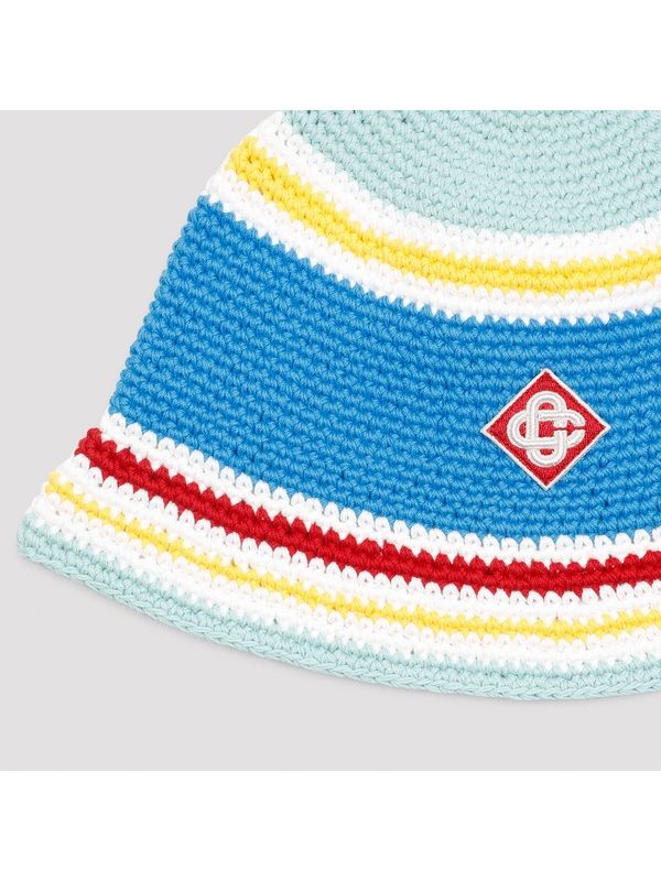 Logo Patch Crochet Bucket Hat