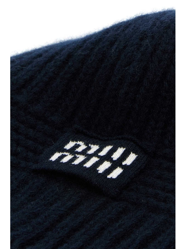 Logo Patch Wool Blend Beanie