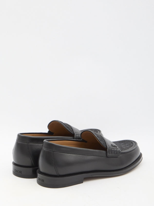 Granville Oblique Leather Loafers