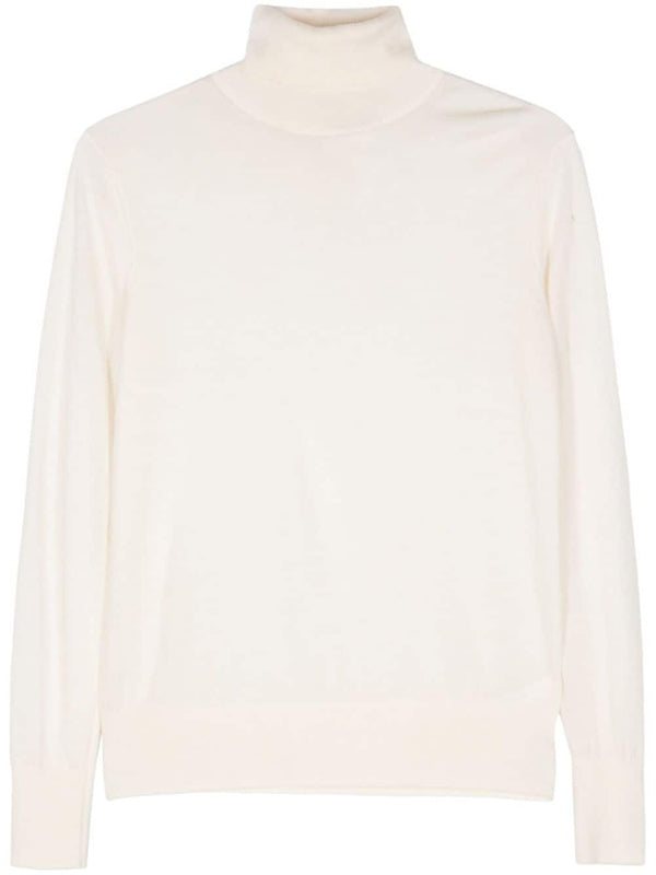 White High-neck Knit