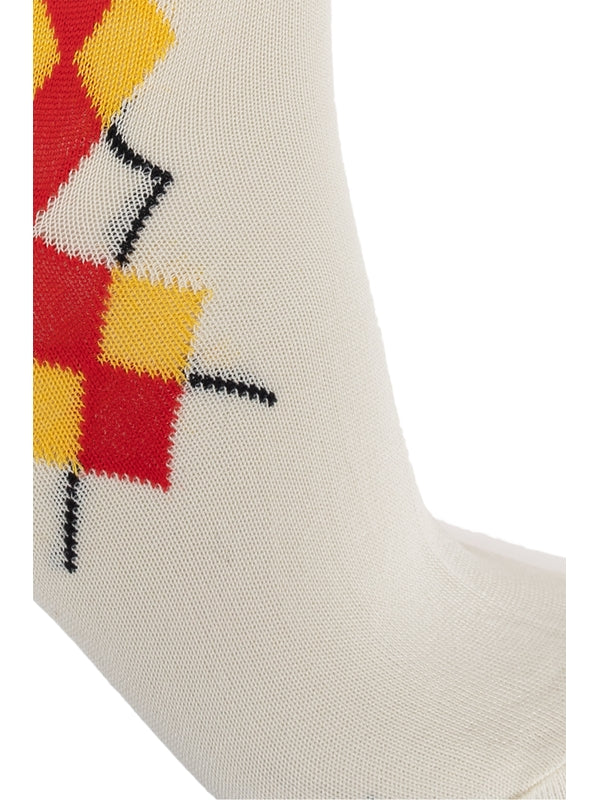 Logo Jacquard Detail Socks