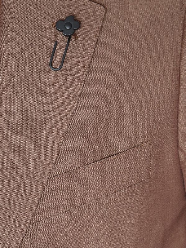 Boutonniere Single Wool Cotton Suit