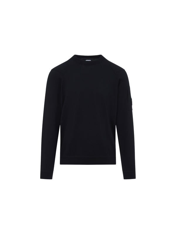 Lens Wappen Crewneck Cotton Knit