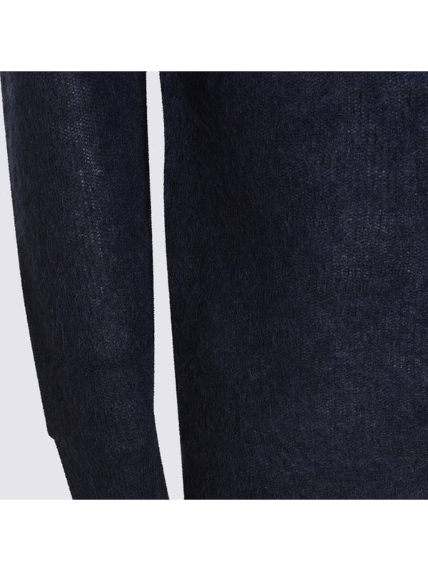 Auralee Navy Knitted