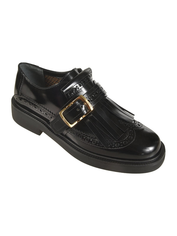 TOD'S - Fringe Monkstrap Loafers - Jente