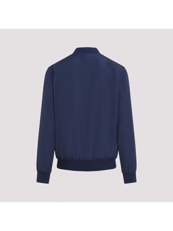 Logo Zipper Bomber Jacket