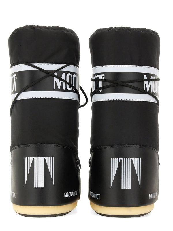 Moon Boot Black Lace-Up Boots