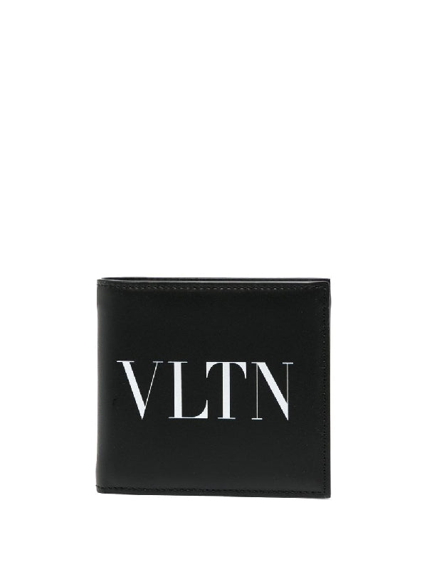 Vltn Logo Leather Bi-Fold
  Wallet