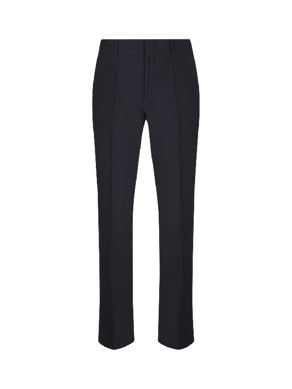 Wool Blend Tailored Pants