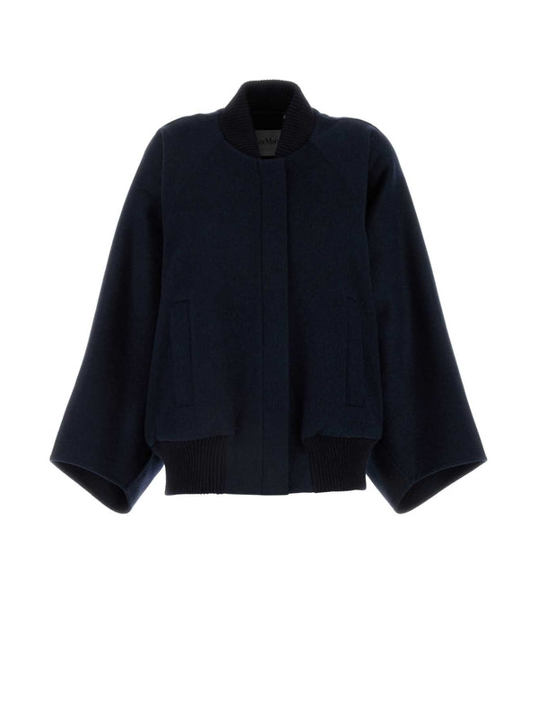 Wide Sleeve Cashmere Bomber