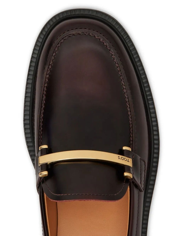Tod'S Burgundy Loafers