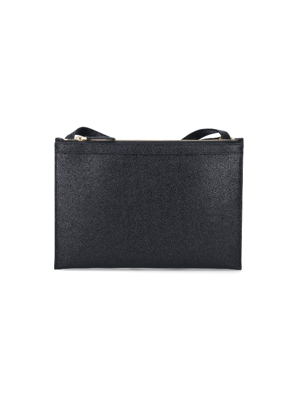 RWB Tab Pebbled Leather Clutch Bag