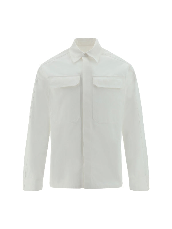 White Flappocket Longsleeve
  Shirt