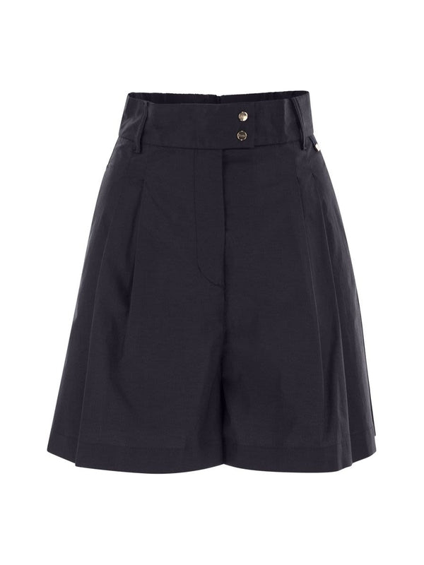 Stretch Cotton Bermuda Shorts