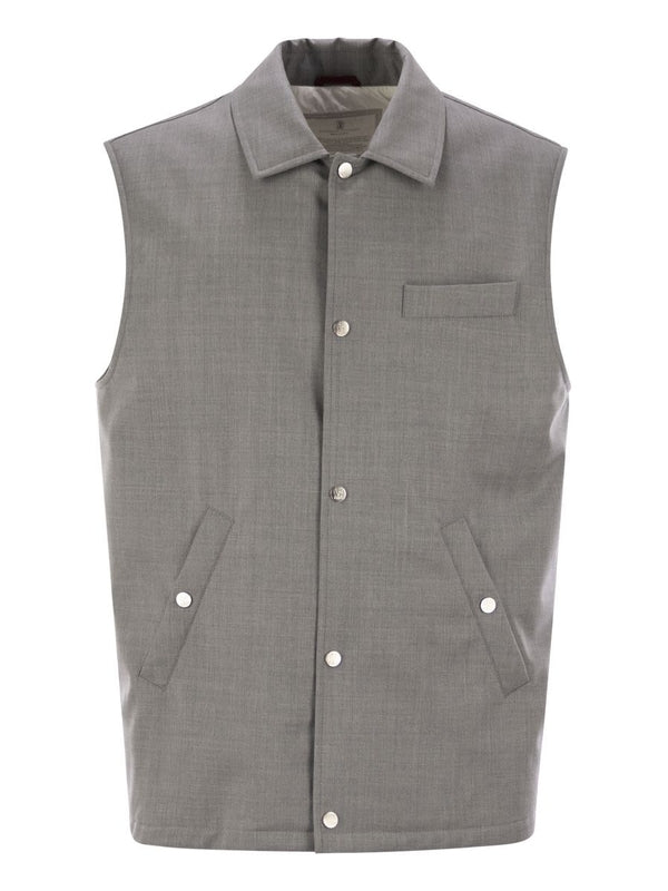 Button Wool Vest