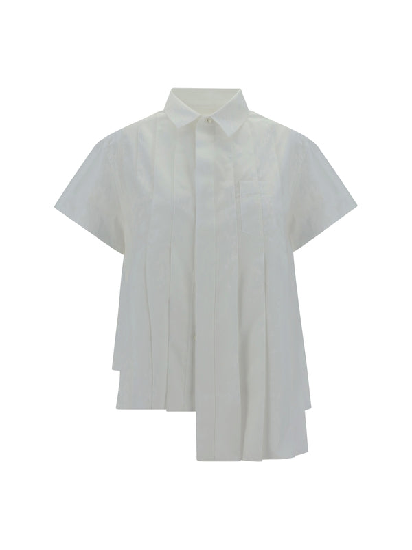 Pleated Cotton Shirt