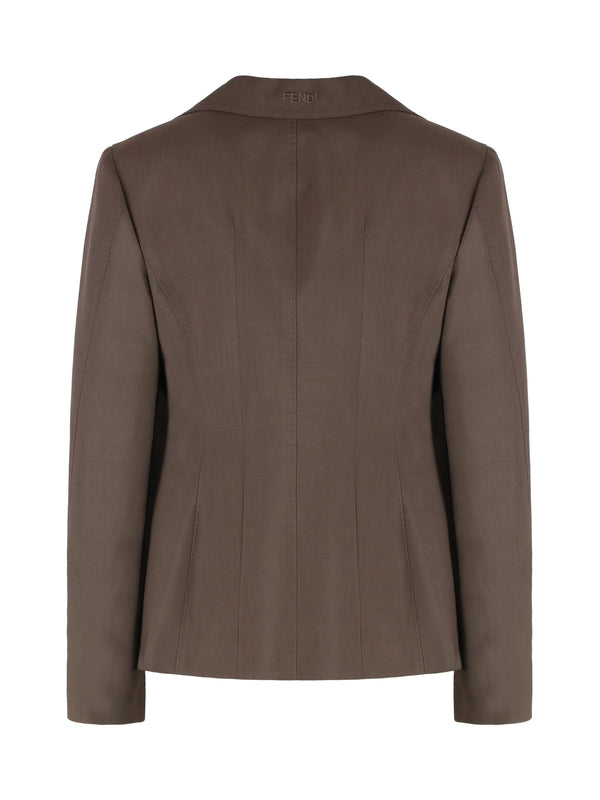 Wool Mohair Single Tailored Jacket