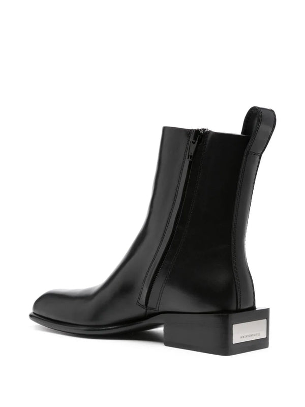 Throttle Leather Ankle Boots