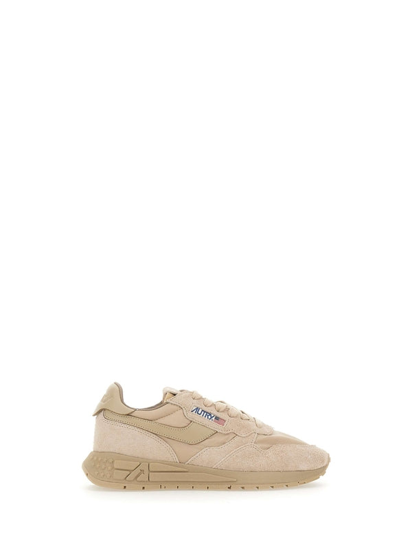 Autry Beige Low Top Sneakers