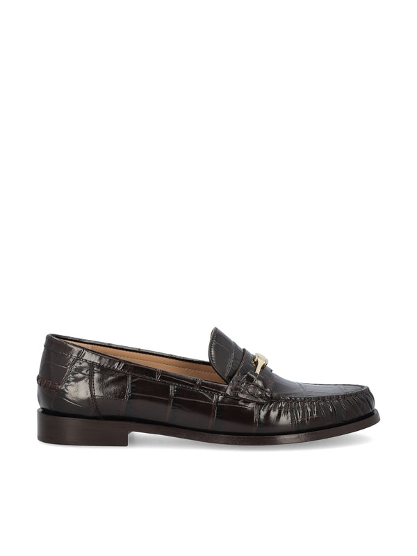 Vara Chain Leather Loafers