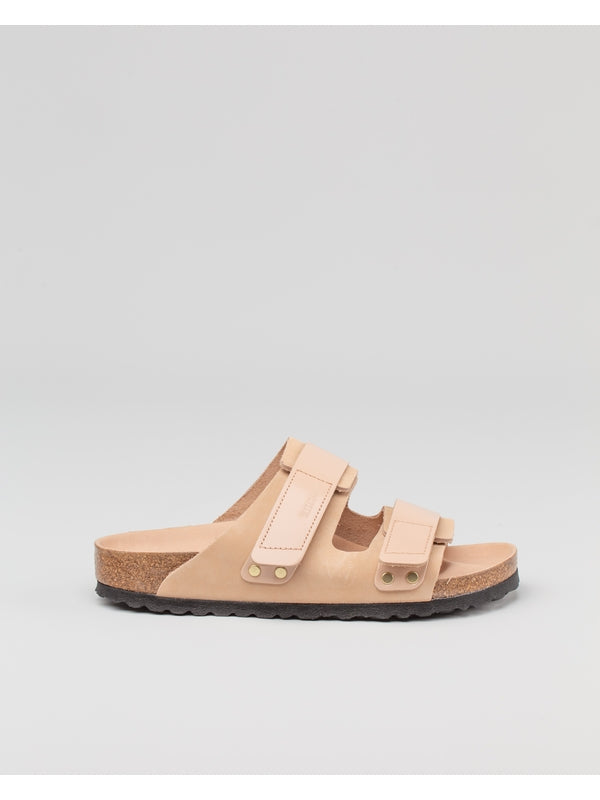 Uji Double Buckle Leather Sandals