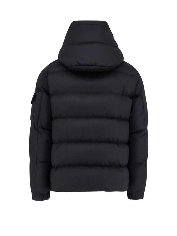 MONCLER - Beser Logo Patch Wool Padding - Jente