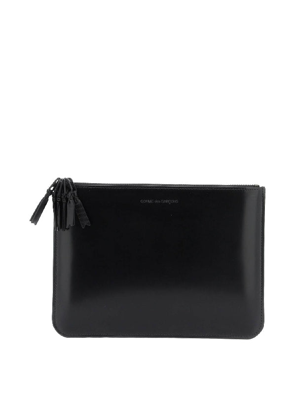 Brushed Leather Pouch Bag - Jente