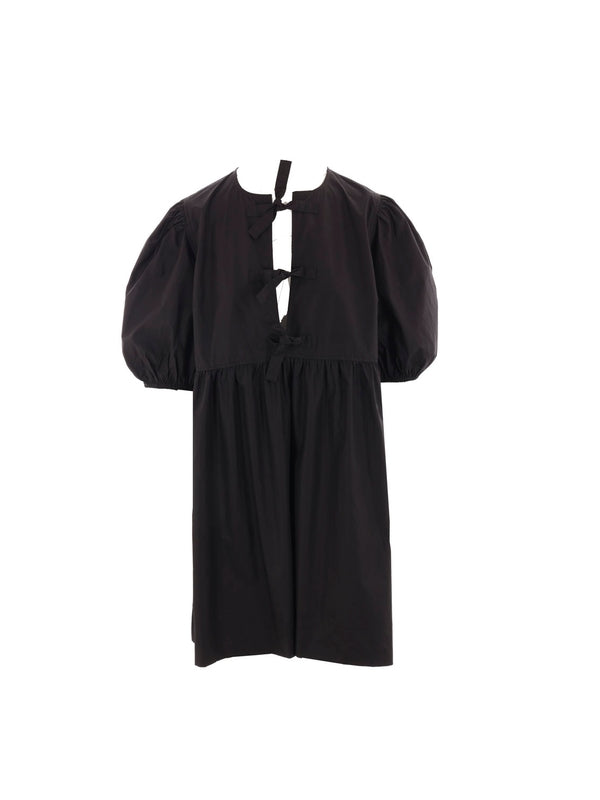 Bow Detail Puff Dress