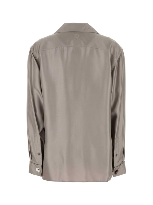 Suna Fujita Printing Silk Shirt