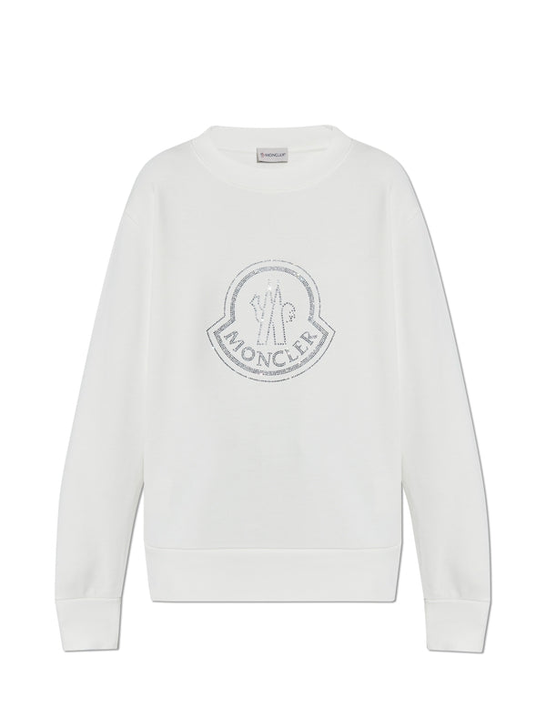 Rhinestone Logo Cotton
  Sweatshirt