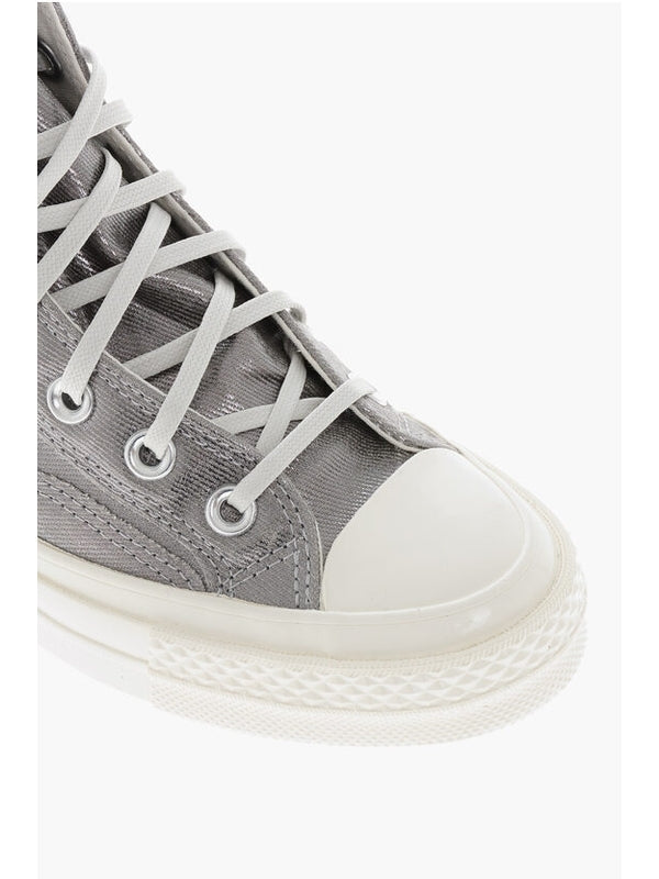 Converse Silver High Top Sneakers