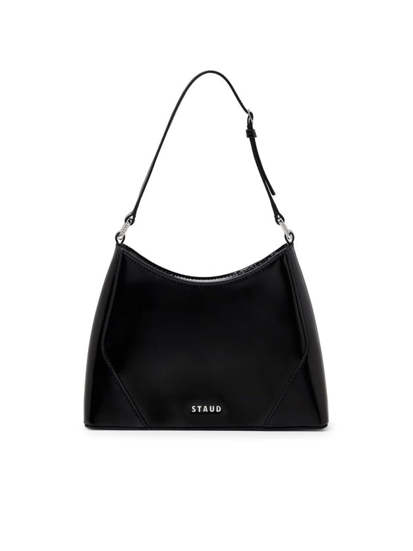 Logo Detail Leather Shoulder Bag