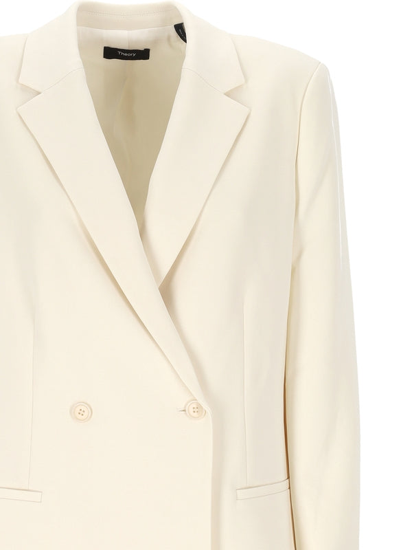 Theory White Tailored Jacket