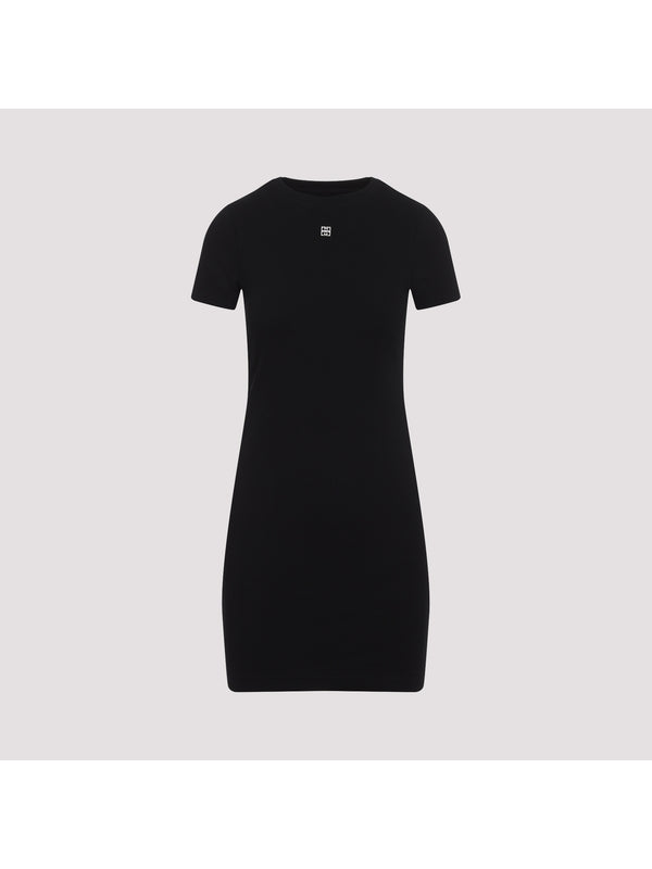 4G Logo Rib Mini Dress