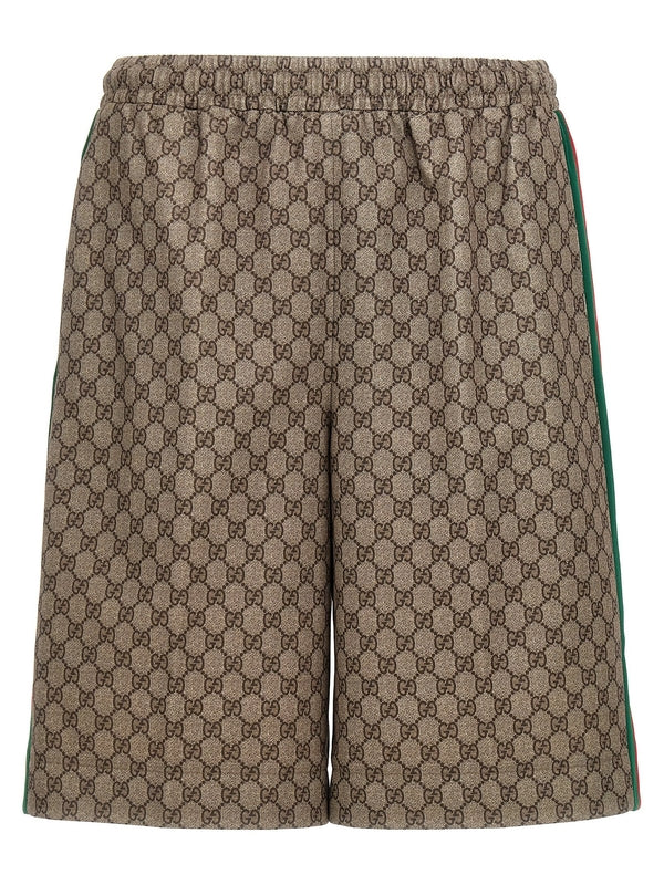 Web Logo Pattern Bermuda
  Shorts