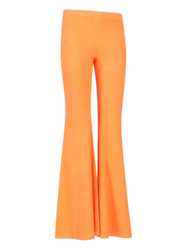 High-Waist Flare Terry Pants