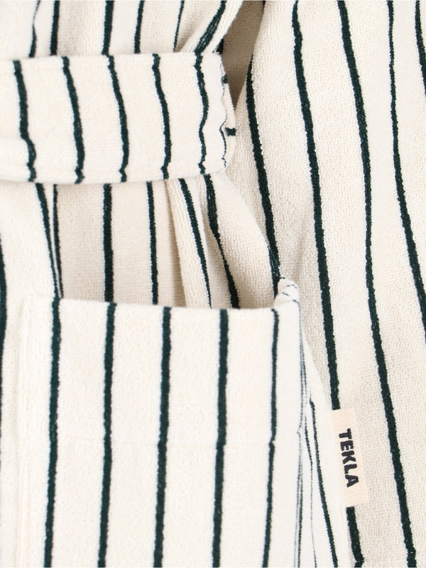 Striped Hooded Bathrobe