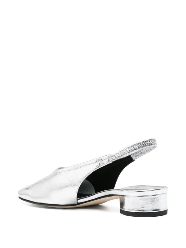 Ady Silver Slingback Heels