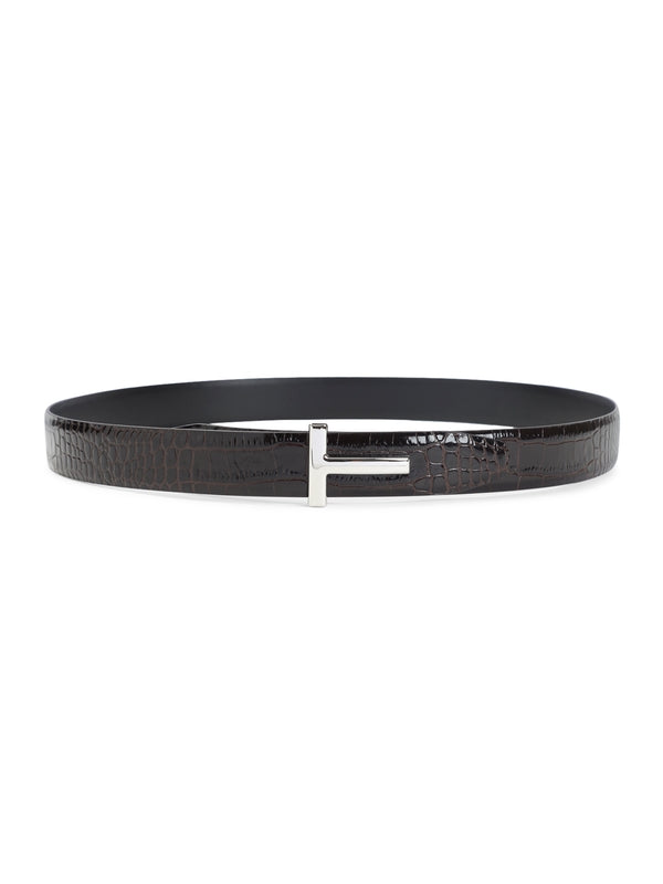 Tom Ford Brown Leather Belts