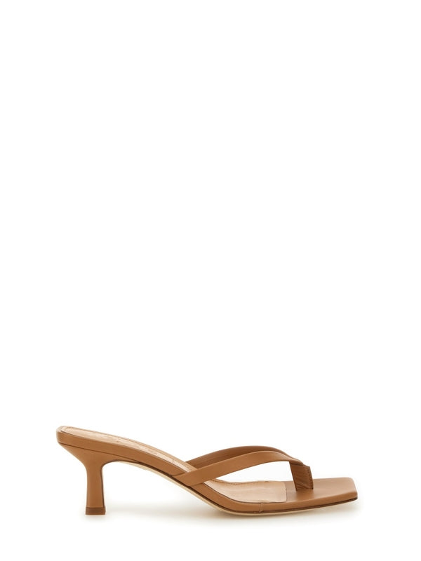 Wilma Leather Sandal Heels