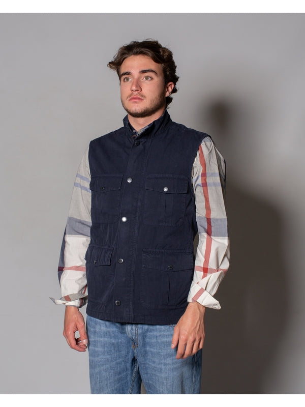Barbour Navy Vests
