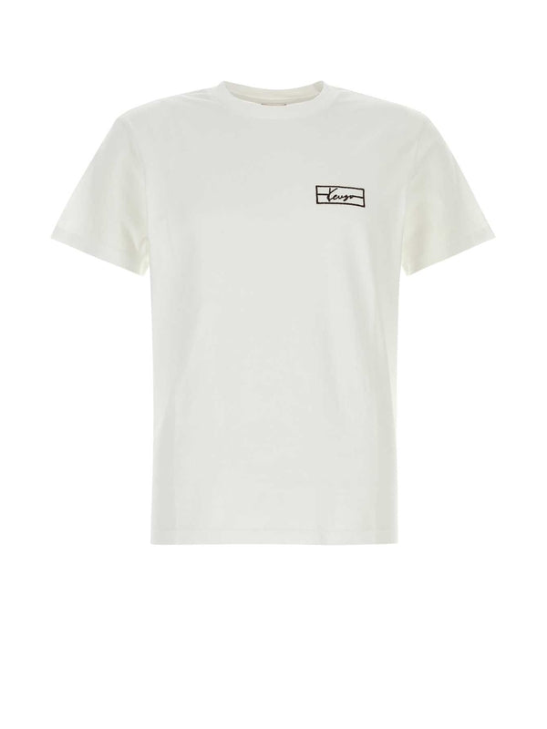 Weave Logo Embroidered Short-Sleeve T-Shirt