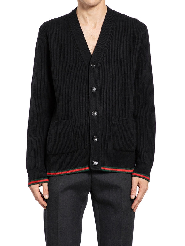 Web Wool Cashmere Cardigan