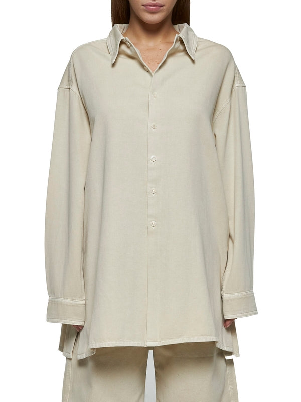 Twist Oversized Cotton Shirt