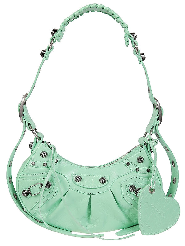 Balenciaga Le Cargol Xs Green Crossbody & Shoulder Bags