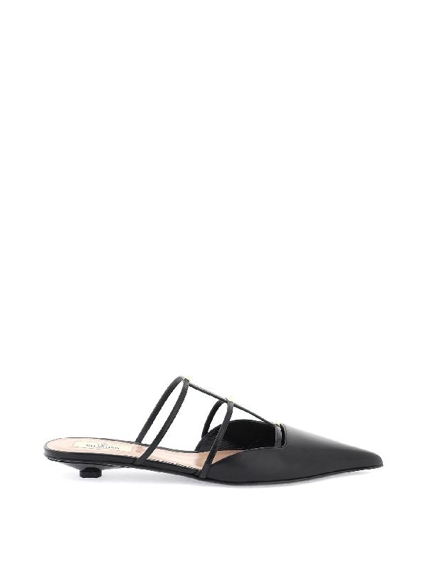 Wispy Leather Mule Heel - Jente